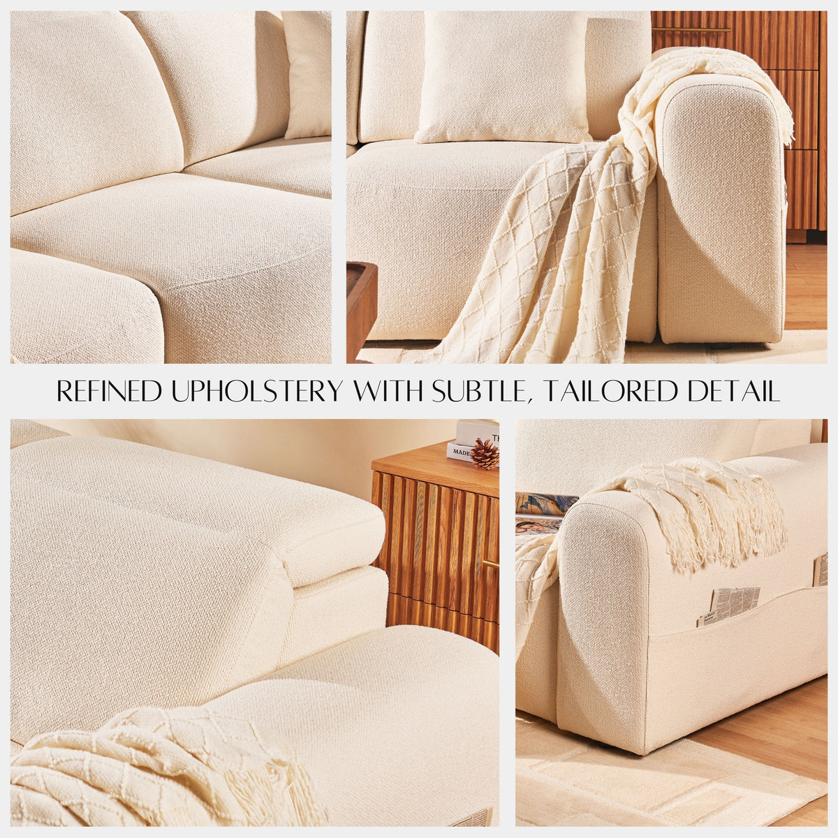 Elara Arched 110" Modular Electric Recliner Sofa