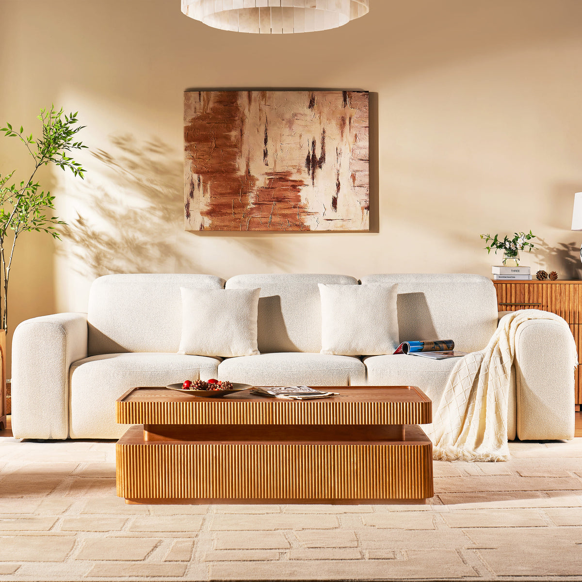 Elara Arched 110" Modular Electric Recliner Sofa