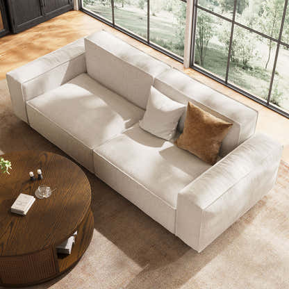 Lyra Arched Modular Sectional Sofa (2-Seat)
