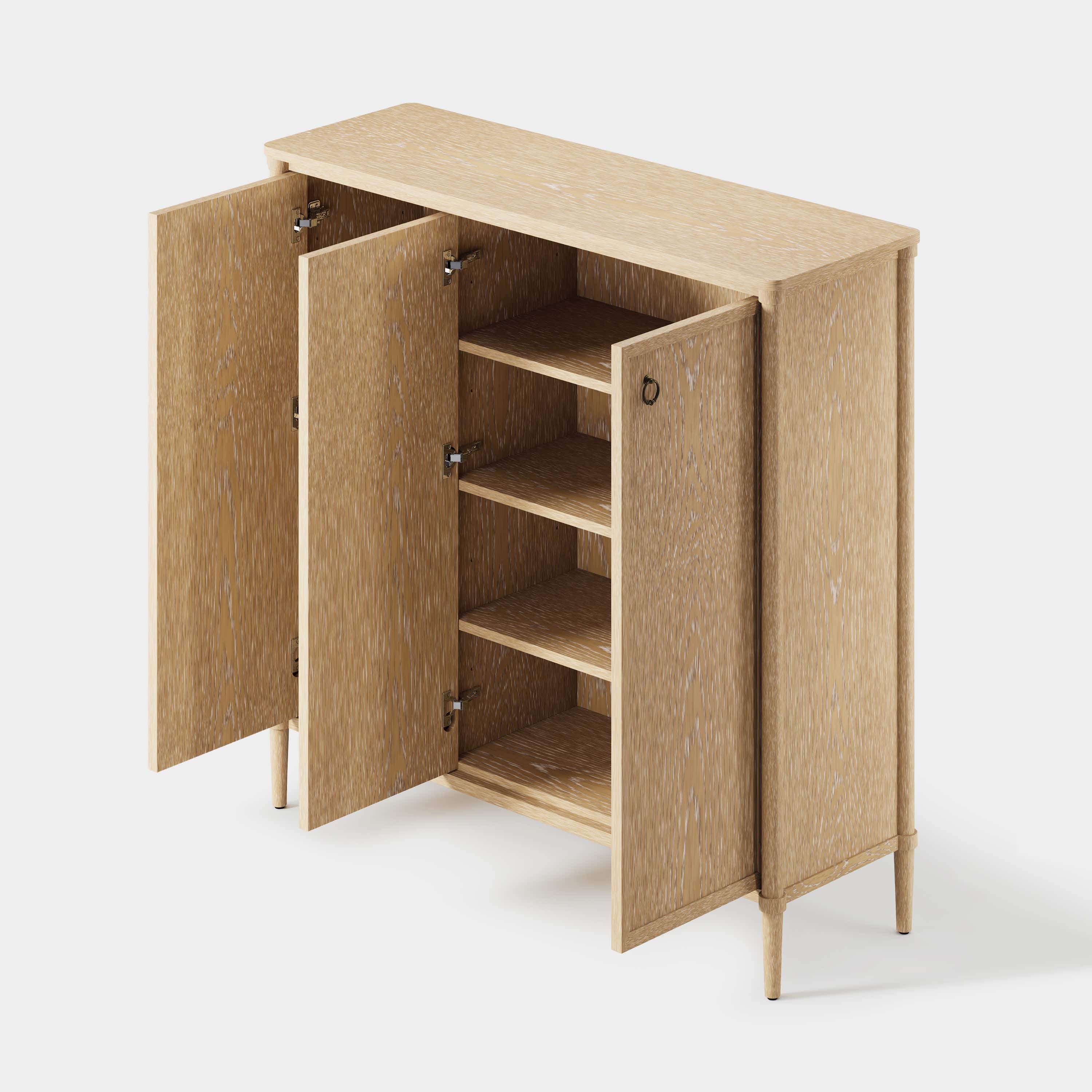 Maison Oak Shoe Storage Cabinet