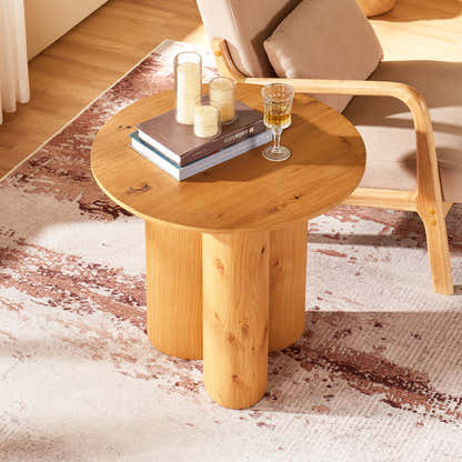 Trefoil Round Side Table 24"