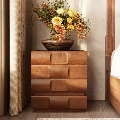 Terra Cube Emboss Nightstand 18”