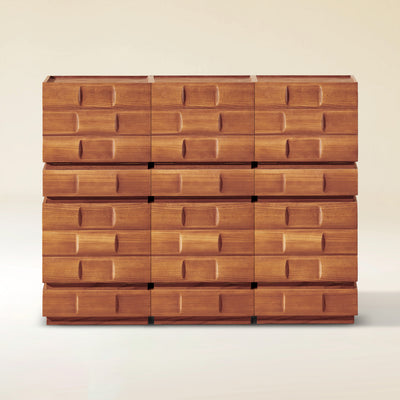 Terra Cube Emboss Cabinet (Set of 2)