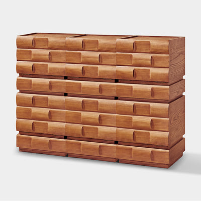 Terra Cube Emboss Cabinet (Set of 2)