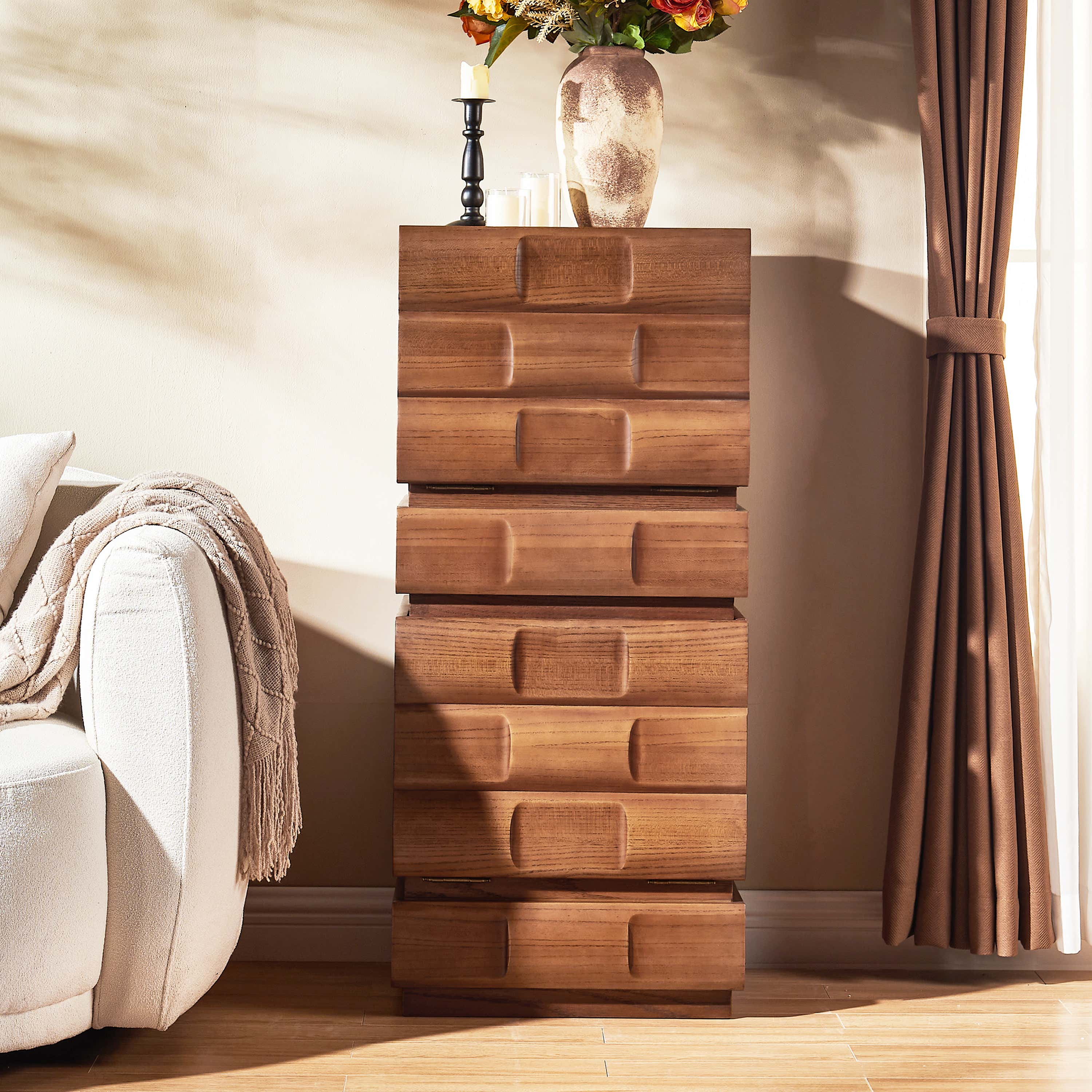 Terra Cube Emboss Cabinet(set of 2)