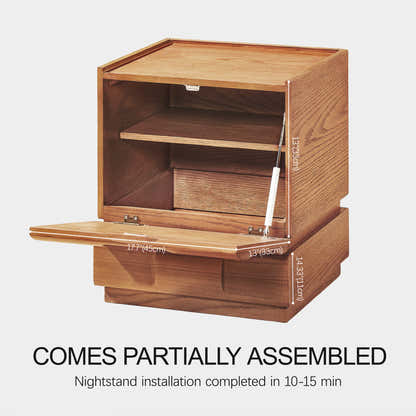 Terra Cube Emboss Nightstand 18”