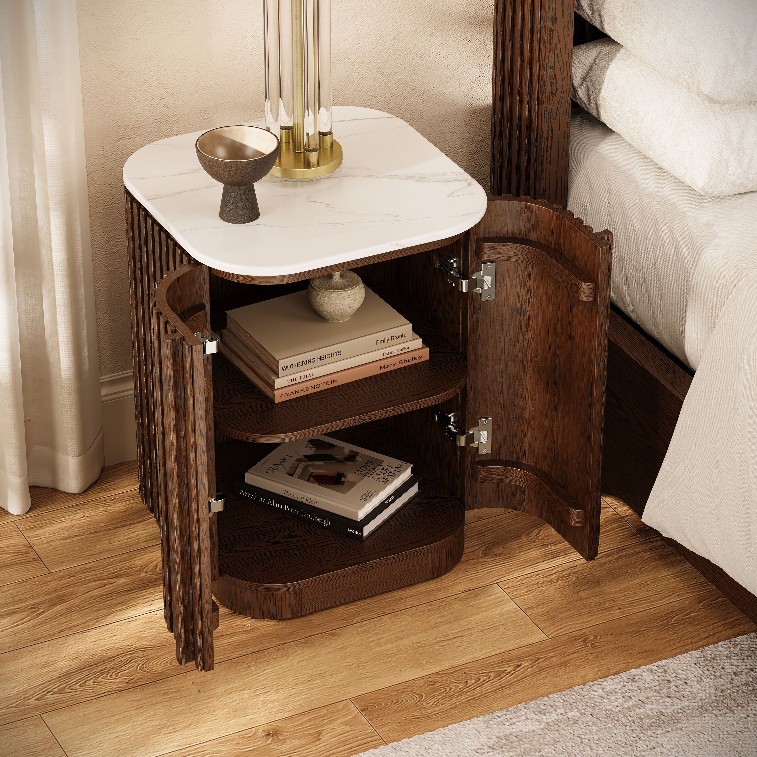 Valencia Fluted Nightstand 18