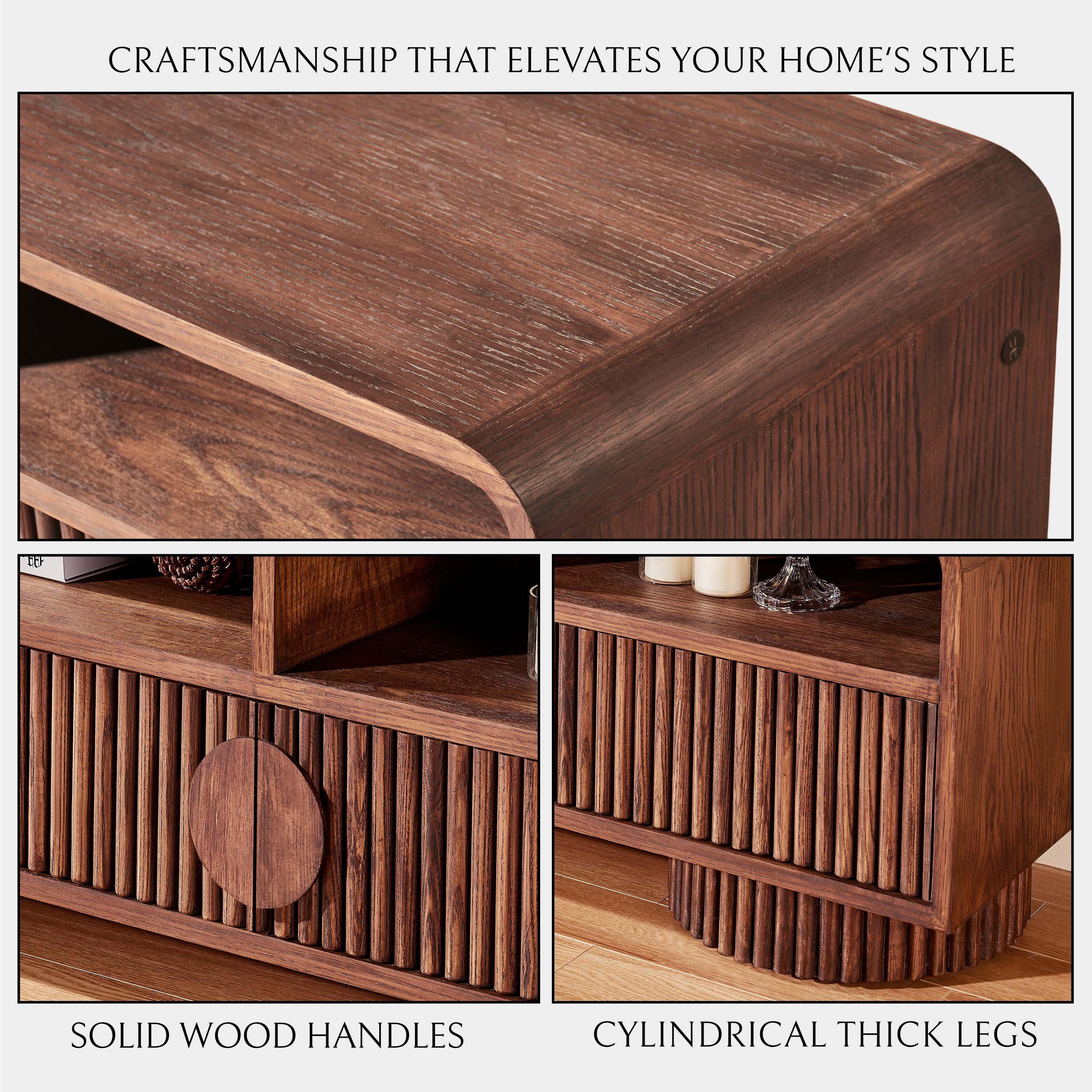 Doric Media Console 83"W