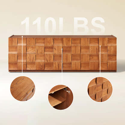 Terra Cube Emboss  Media Console 71”