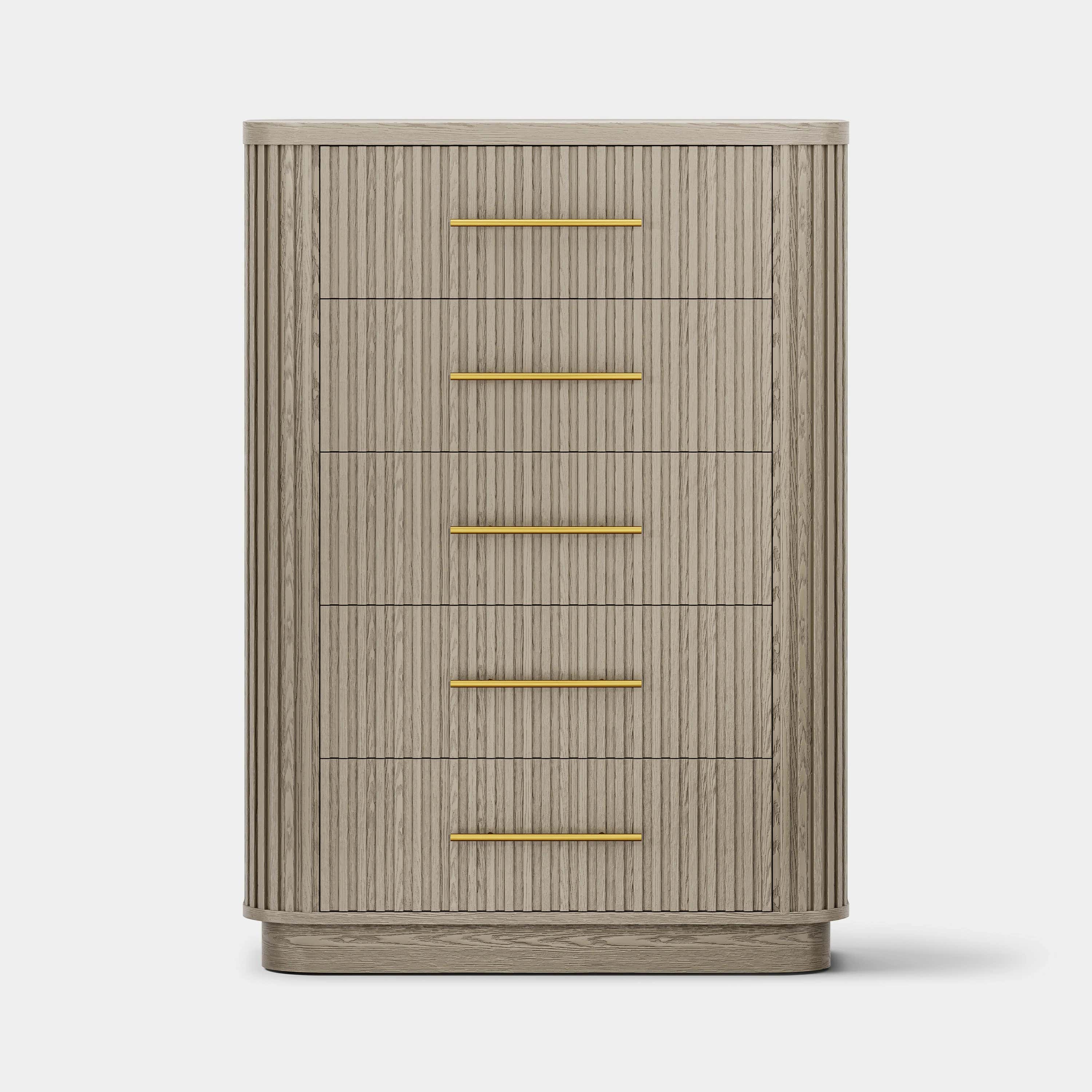 Sinclair Fluted 5-Drawer Chest 39"W