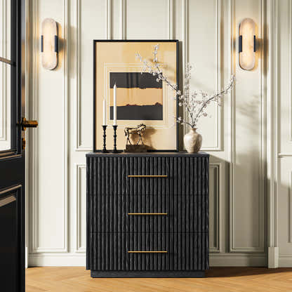 Holt 95" Oak 9-Drawer Chest(Set of 3)