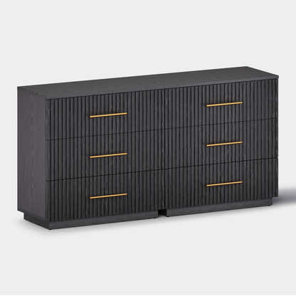 Holt 63“ Oak 6-Drawer Chest(Set of 2)