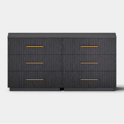 Holt 63“ Oak 6-Drawer Chest(Set of 2)