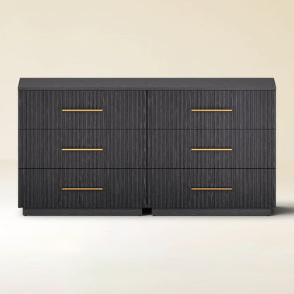 Holt 63“ Oak 6-Drawer Chest(Set of 2)