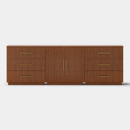 Holt Oak Modular Media Console (Set of 3)