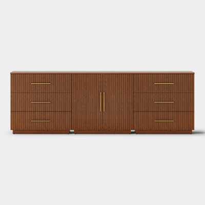 Holt Oak Modular Media Console (Set of 3)