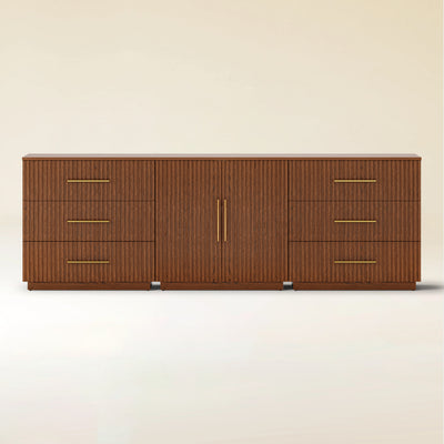 Holt Oak Modular Media Console (Set of 3)