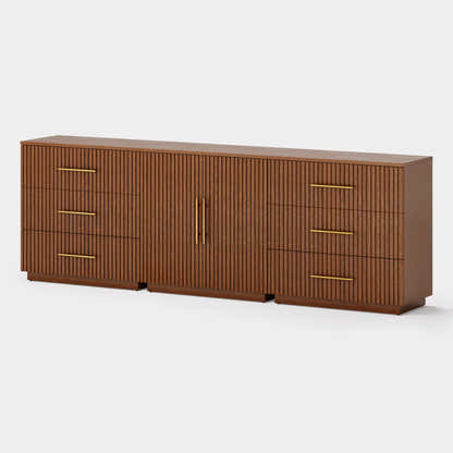Holt Oak Modular Media Console (Set of 3)