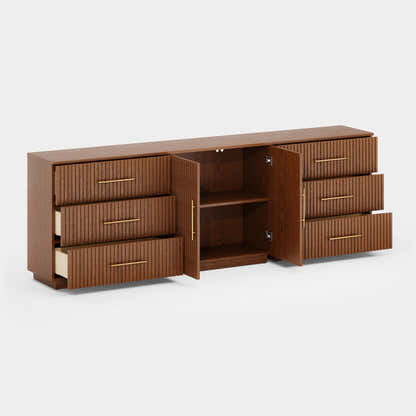 Holt Oak Modular Media Console (Set of 3)