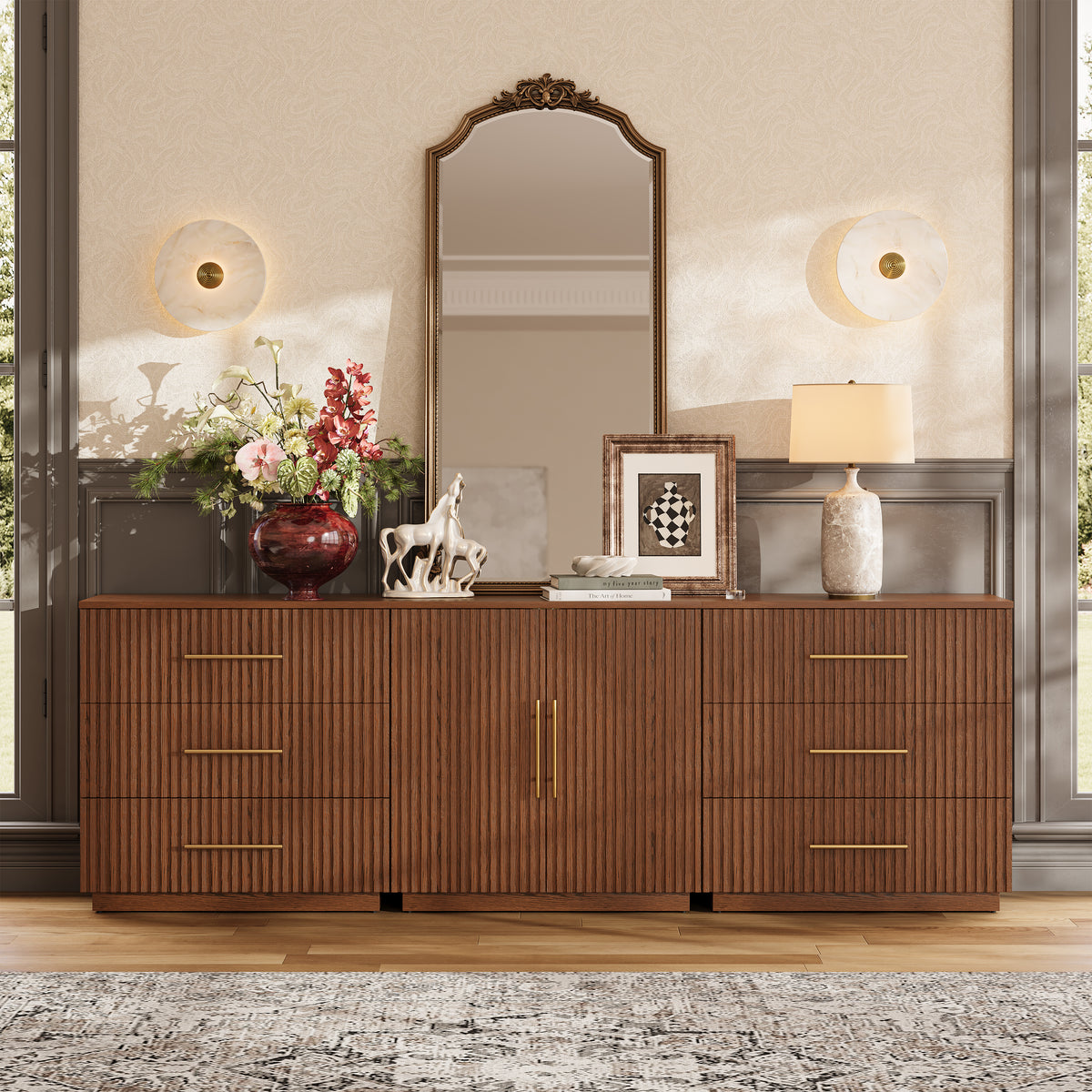 Holt Oak Modular Media Console (Set of 3)