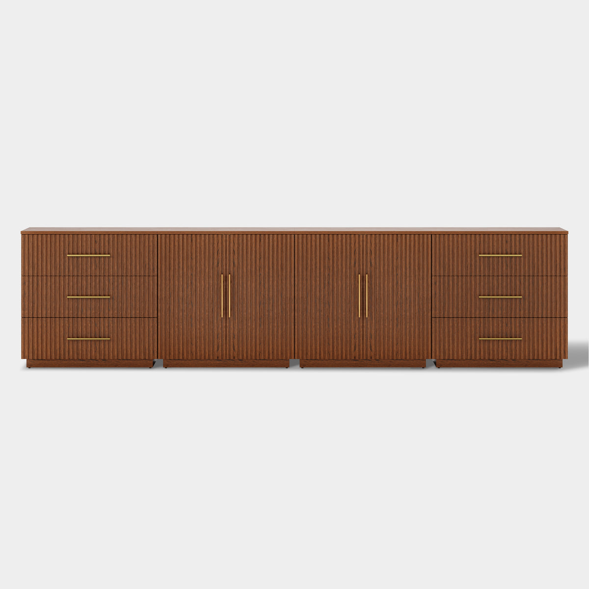 Holt Oak Modular Media Console (Set of 4)
