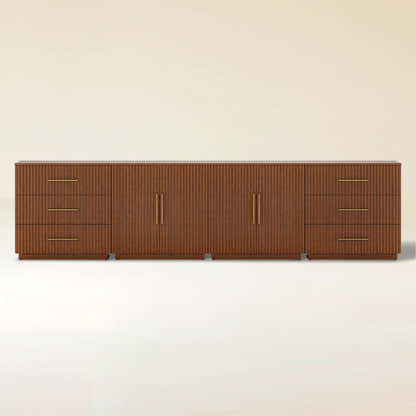 Holt Oak Modular Media Console (Set of 4)