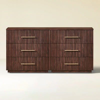 Holt 63“ Oak 6-Drawer Chest(Set of 2)