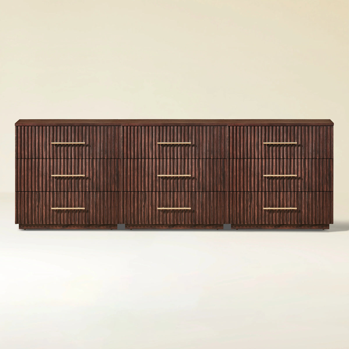 Holt 95" Oak 9-Drawer Chest(Set of 3)
