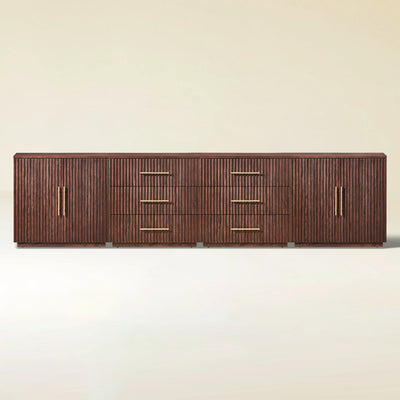 Holt Oak Modular Media Console (Set of 4)
