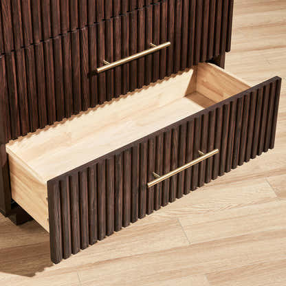 Holt 95" Oak 9-Drawer Chest(Set of 3)