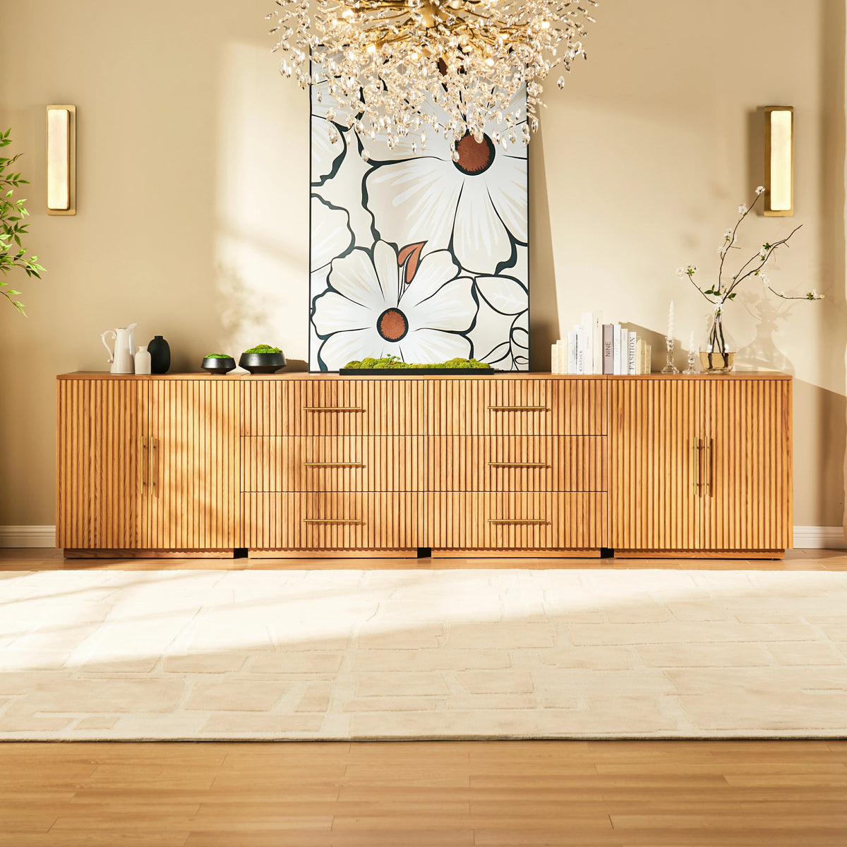 Holt Oak Modular Media Console (Set of 4)