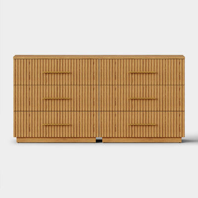 Holt 63“ Oak 6-Drawer Chest(Set of 2)