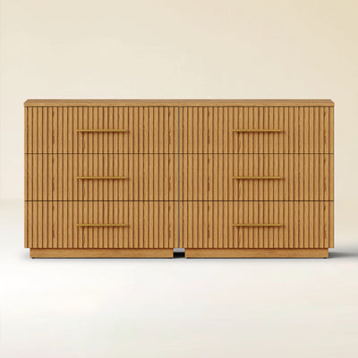 Holt 63“ Oak 6-Drawer Chest(Set of 2)
