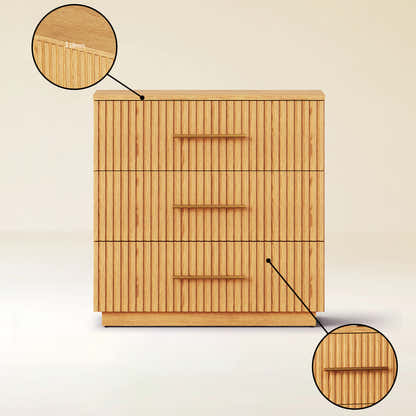 Holt 95" Oak 9-Drawer Chest(Set of 3)