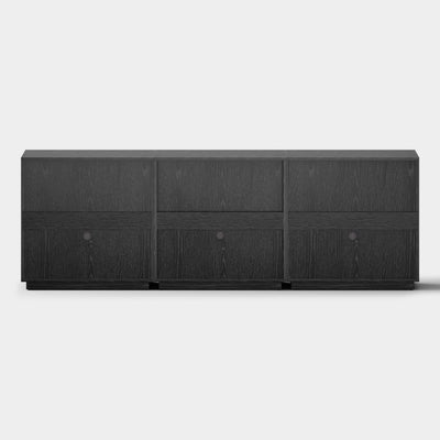 Holt Oak Modular Media Console (Set of 3)