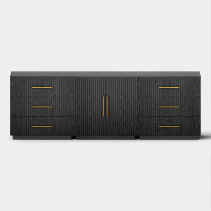 Holt Oak Modular Media Console (Set of 3)