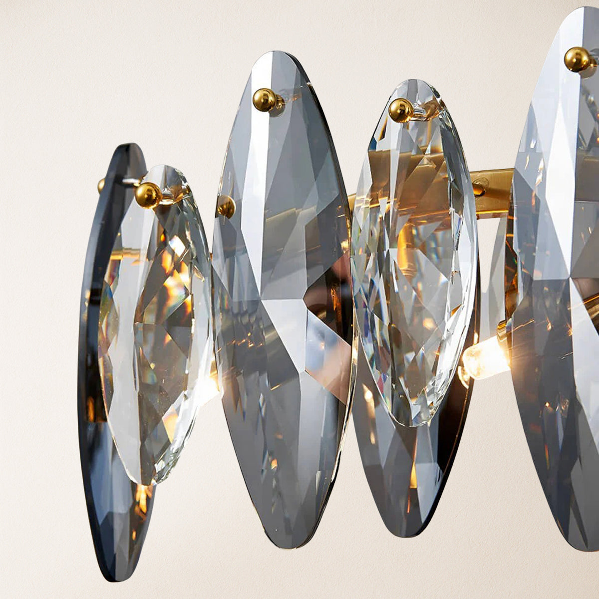 Eclatia Marquise Crystal Linear Chandelier 35"W
