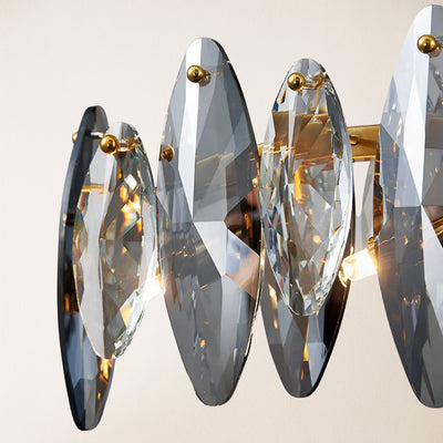 Eclatia Marquise Crystal Linear Chandelier 35"W