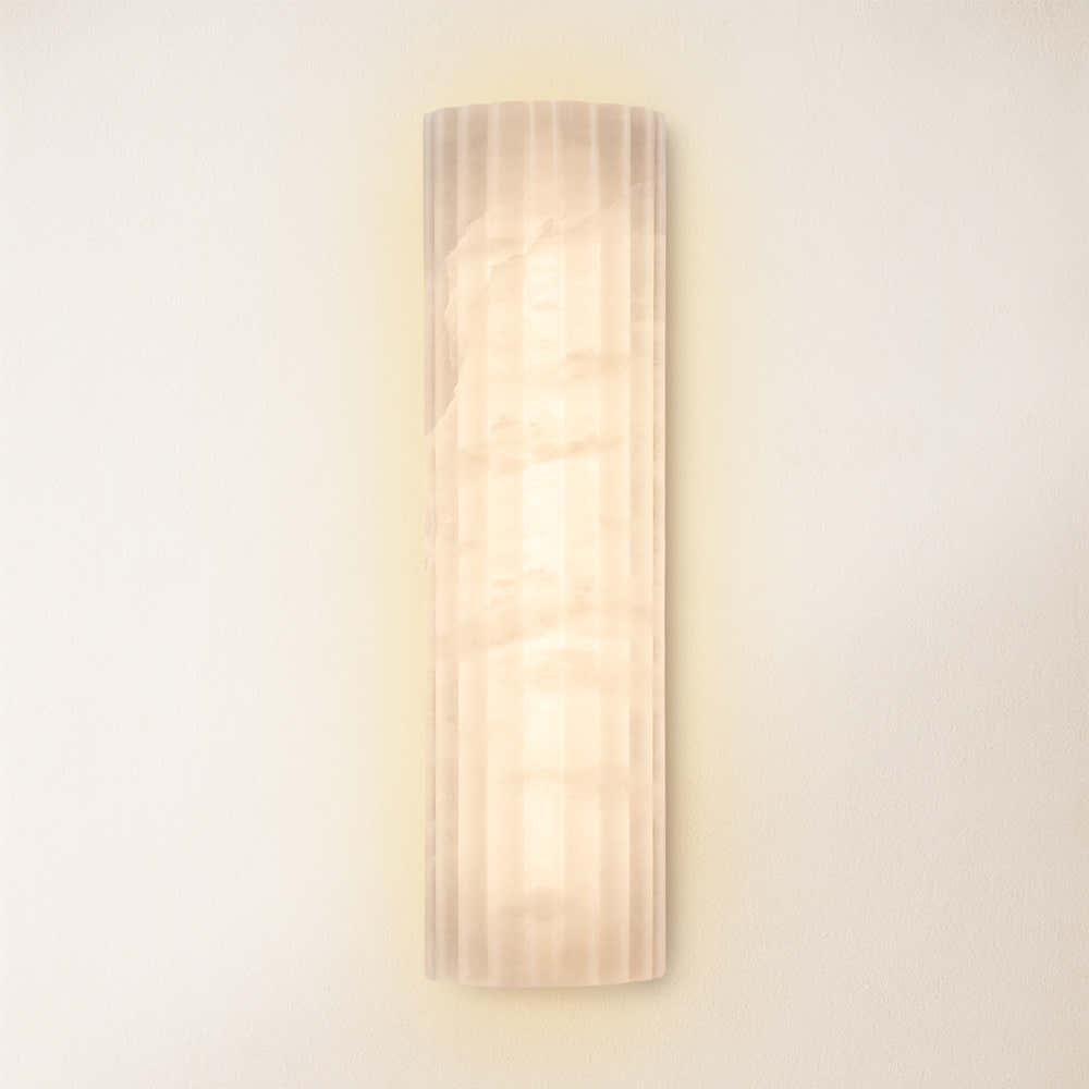Luminare Resin Fluted Wall Sconce 12"H
