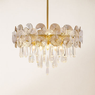 Nymphora Glass Round Chandelier 26"D