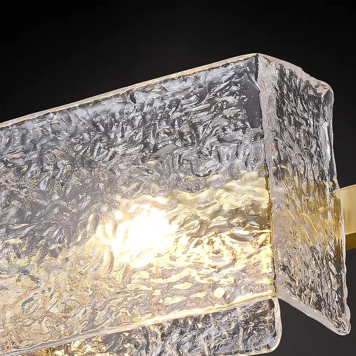 Vitreolith Glass Linear Chandelier 39"W