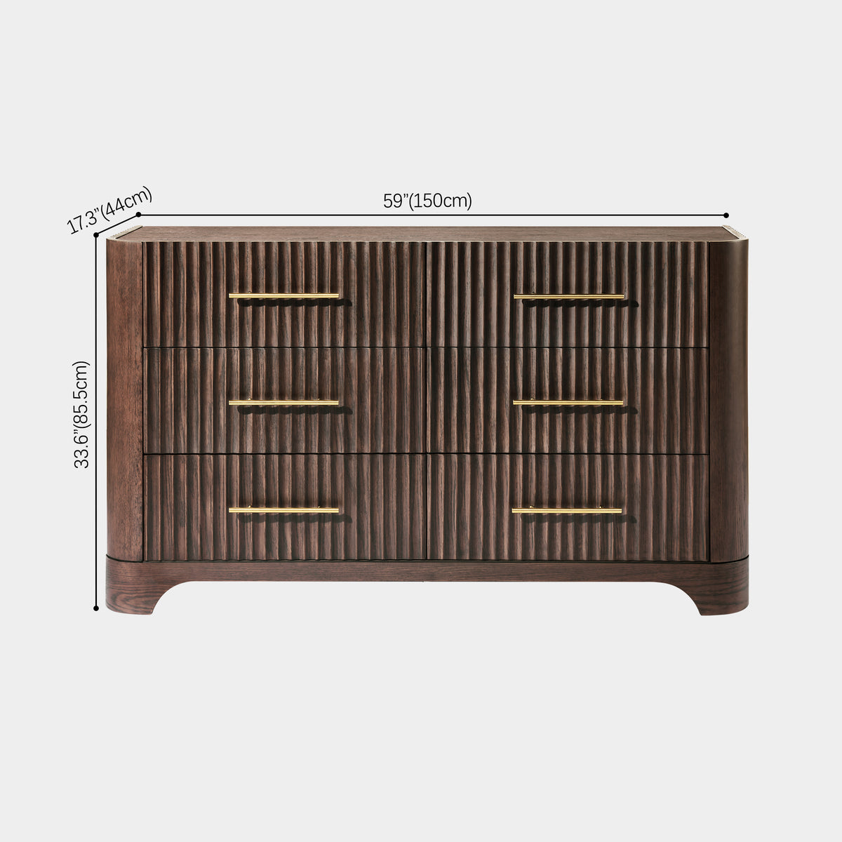 Murphy 6 Drawer Chest 59"W