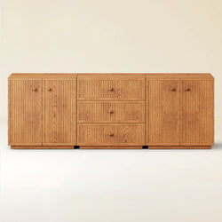 Avery Oak 3-Drawer Sideboard 90
