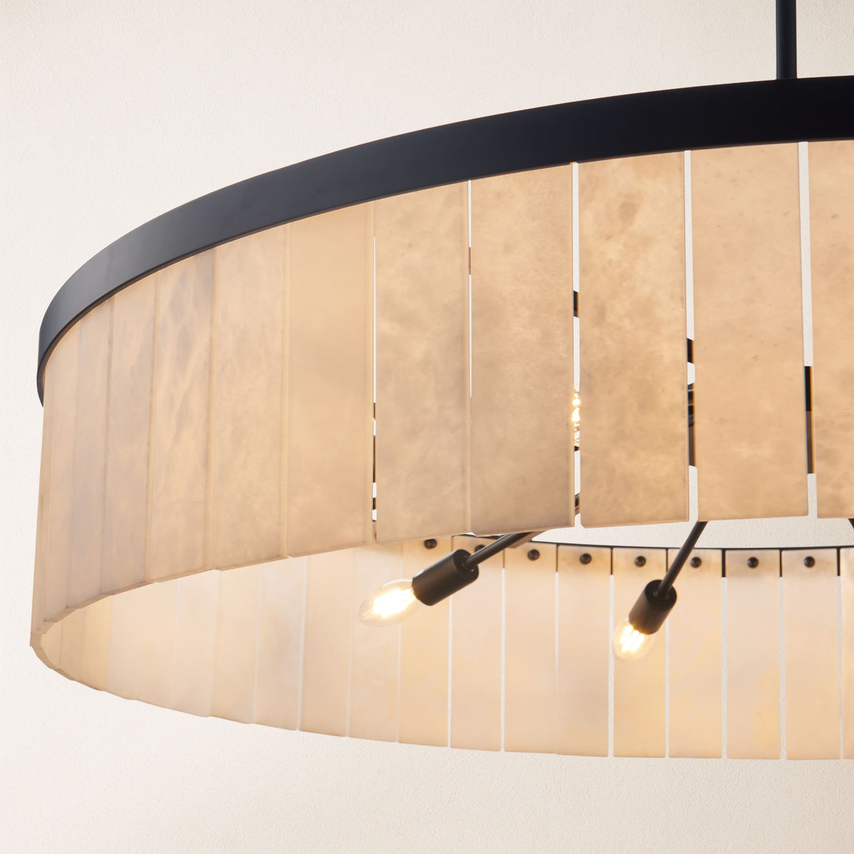 Solmare Alabaster Round Chandelier 41.3"D