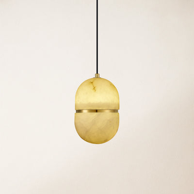Hecate Alabaster Modern Pendant 5.5''D