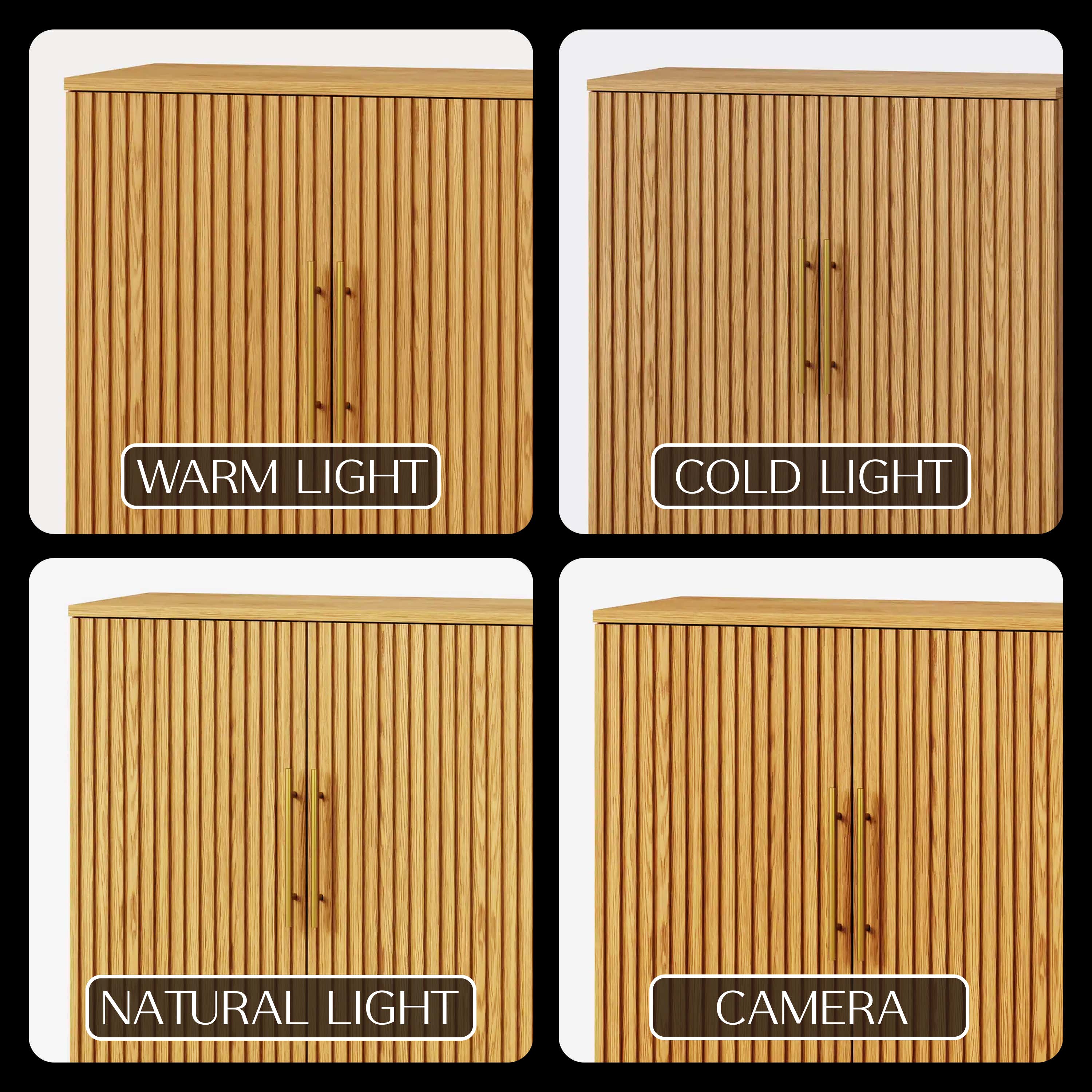 Holt 95″ Solid Oak Console(Set of 3)