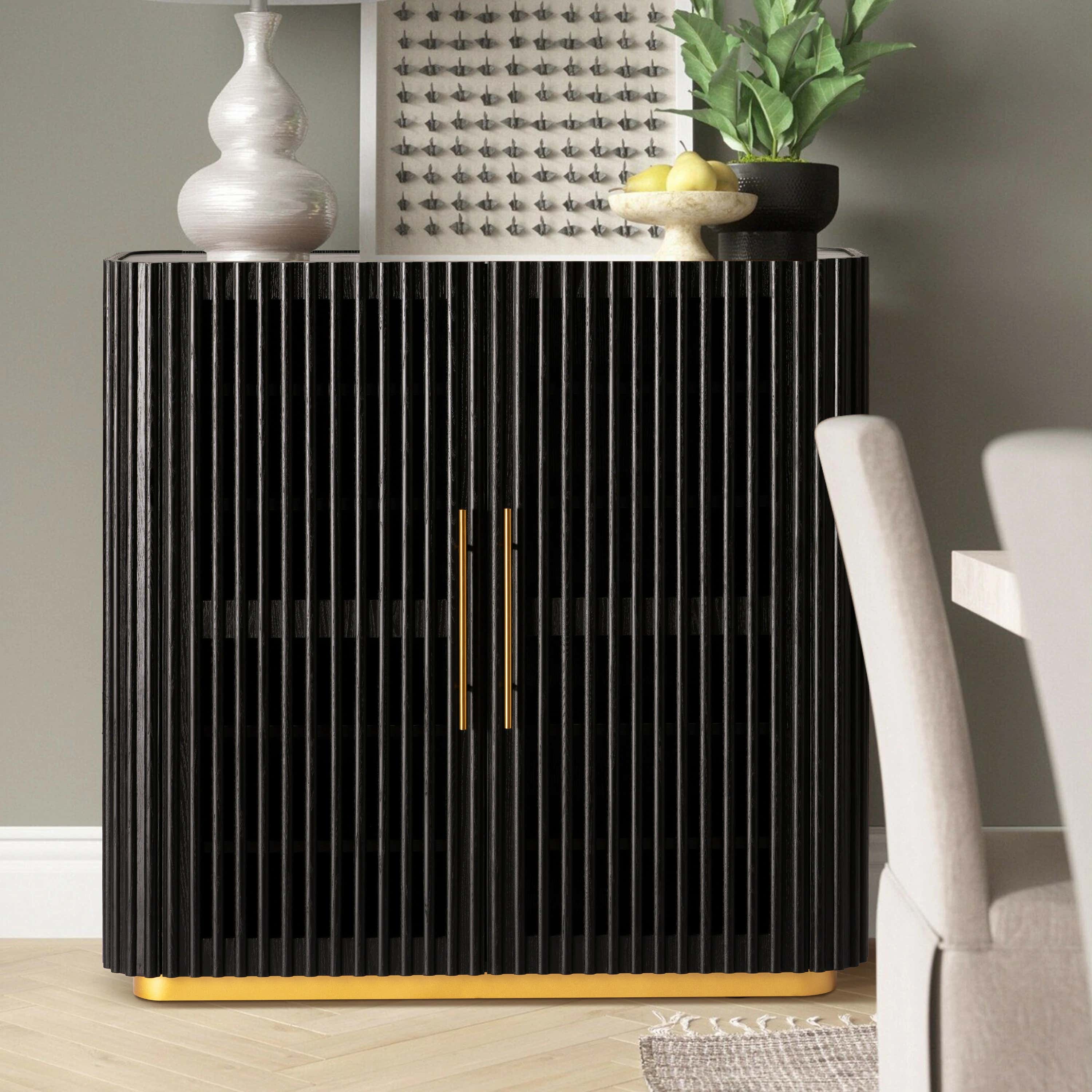 Holton 47"H Oak Storage Cabinet