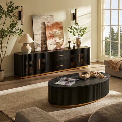 Holton 55"W Oak Coffee Table