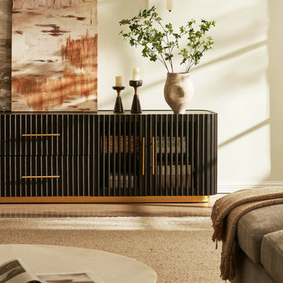 Holton Oak Media Console And Sideboard Set