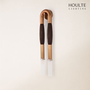 Horsehair Solid Brass Wall Sconce 30''H